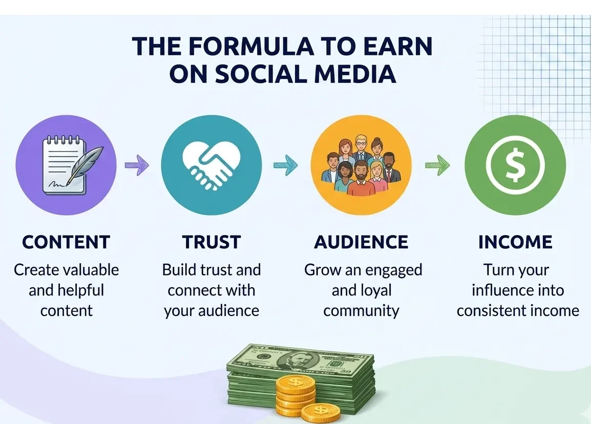 money with social media