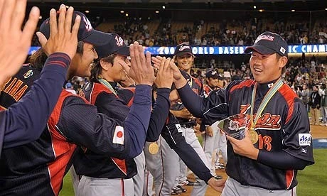 Japan winning the World Baseball Classic Championship twice in a row by defeating South Korea in 2009.