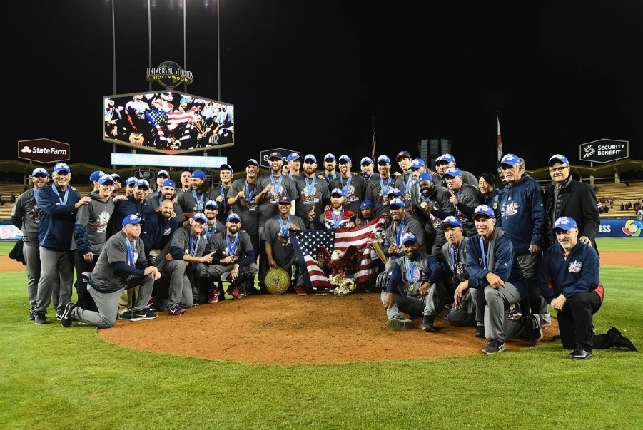 USA winning the 2017 World Baseball Classic against the three times finalist Puerto Rico.  