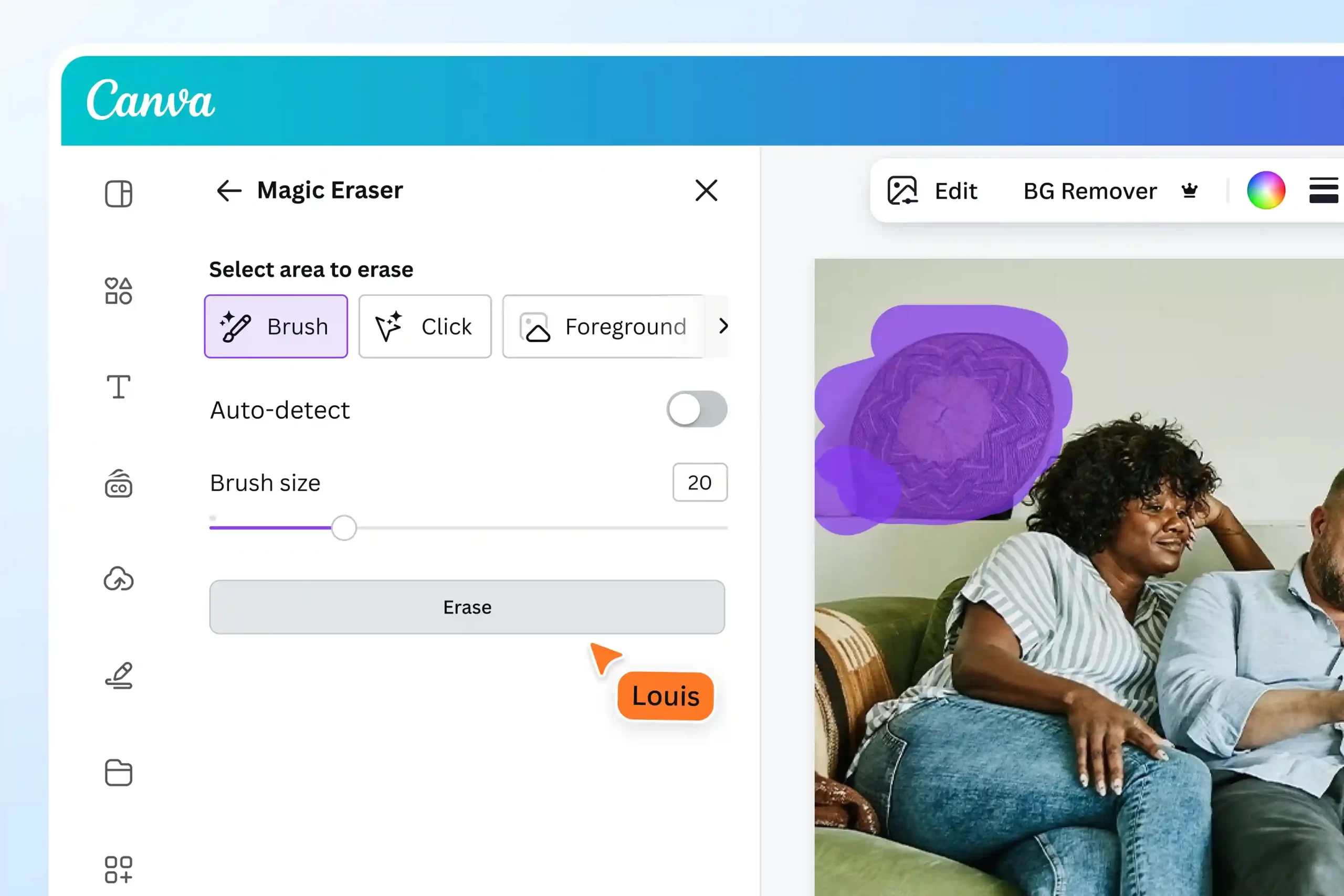 canva image eraser