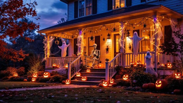 Haunting Outdoor Lighting Creating Atmospheric Illumination