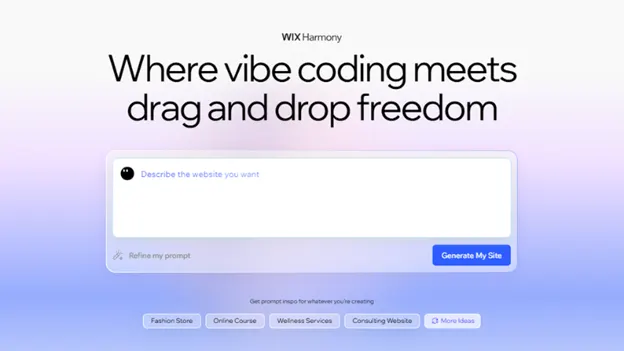WIX harmony ai